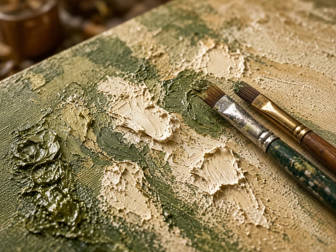 Placeholder studio painting detail by Max
